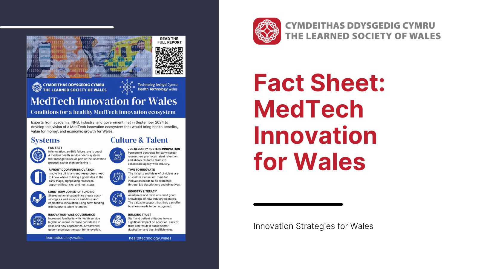 Fact Sheet MedTech Innovation for Wales