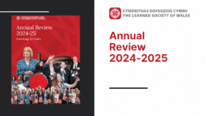 A graphic showing the front cover of the Annual Review 2024-25.