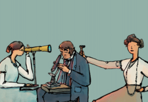 Cartoon image of Dillwyn family members