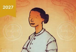 Cartoon image of Frances Batty Shand