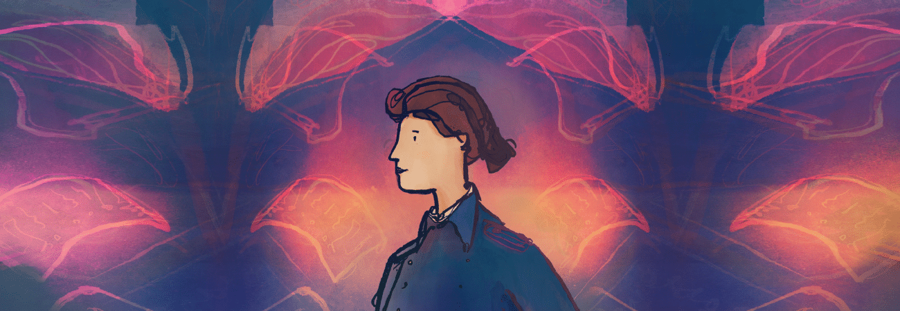 Cartoon image of Millicent Mackenzie