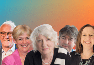 Headshots of our five Executive members